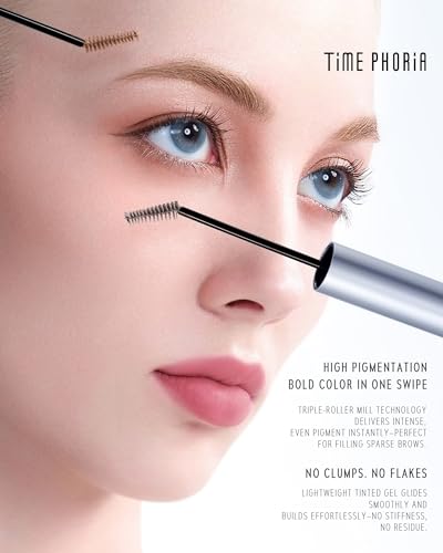 TIMEPHORIA Revela Tinted Eyebrow Mascara 005 Ash Grey Waterproof Long-Lasting Brow Gel