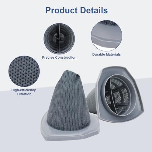 Eureka NES215A/NES210/NES212 Stick Vacuum Replacement Filters | 3 Pack