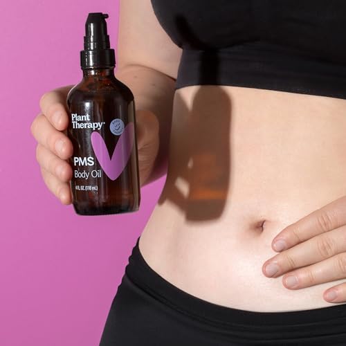 Plant Therapy PMS Relief Body Oil - 4 oz Natural Essential Oil Blend