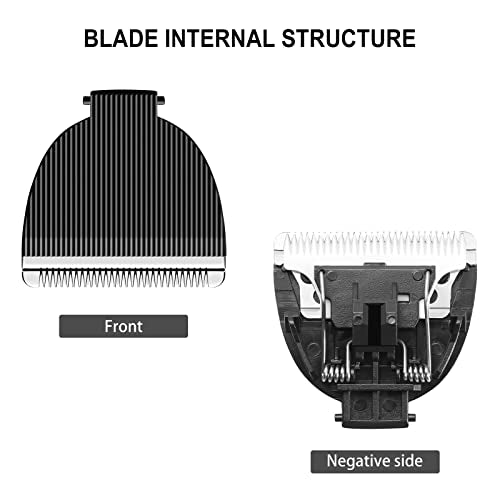 2-Pack Ceramic Replacement Blades for Manspot Body Trimmer - Wusuker