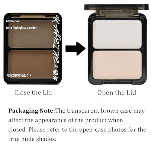 K'APEINE Nude Eyeshadow Palette - Light Pink & Beige Duo