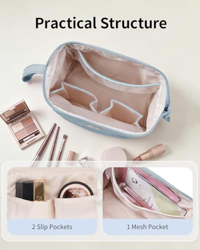 Narwey Large Travel Toiletry Bag A-Greyish Blue 25x19x13 cm