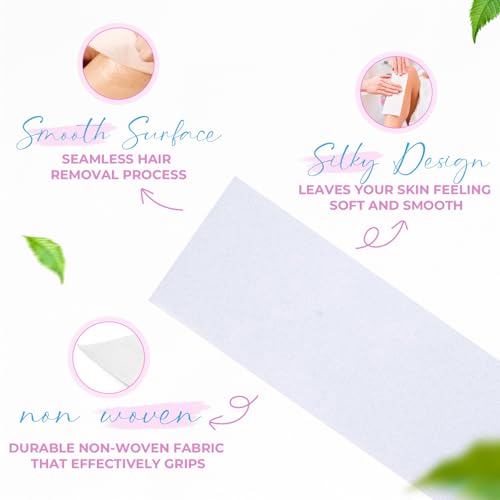 Tifara Beauty Non Woven Large 3x9 Body and Facial Wax Strips (100)
