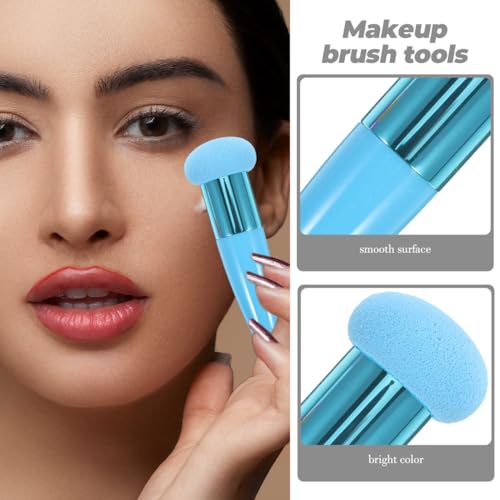 Beaupretty Mushroom Makeup Sponge Set - 3 Pcs Reusable Blender with Handle