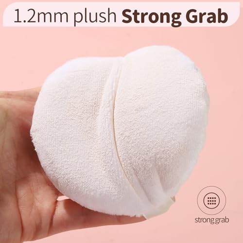 Teenitor 2-Pack Medium Powder Puff with Storage Container