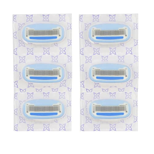 Amazon Basics 5-Blade Razor Refills for Women - 6 Count
