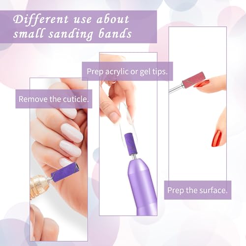 4 Pcs 3mm Mandrel Nail Drill Bits Set for Electric Nail Drills