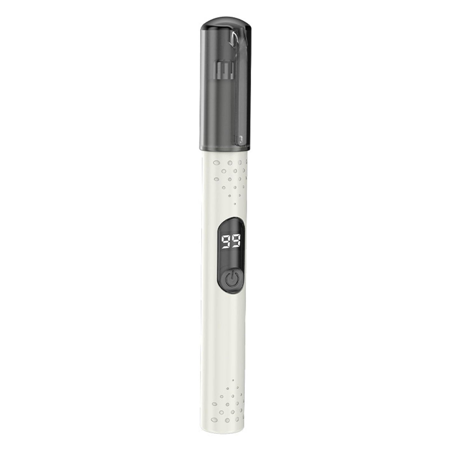 jaxiria Nose Hair Trimmer for Men/Women, Electric Facial Hair Removal Tool - Nose Clippers ABS Cover - Portble Rechargeable with Replacement Head (White)