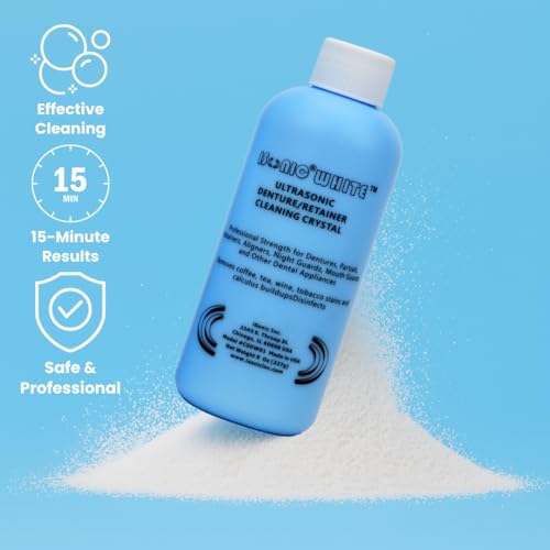 iSonic CSDW01 Denture and Retainer Cleaning Crystals, 8 oz Professional Formula
