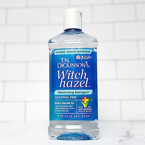 T.N. Dickinson's Alcohol-Free Witch Hazel Moisturizing Astringent - 16 Fl Oz (Pack of 2)