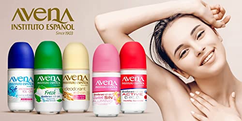 Avena Instituto Espanol Fresh Deodorant Roll-On 2-Pack, Long-Lasting, Alcohol-Free