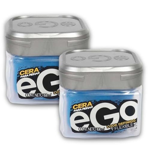 eGo Hair Cera for Men - 160ml Flexible Hair Wax - 2 Pack - Colombian