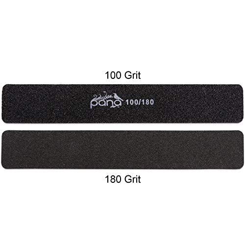 PANA 10PCS Jumbo Double Sided Nail Files - 100/180 Grit