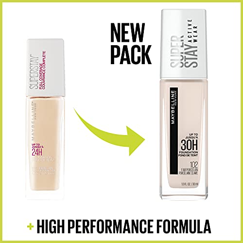 Maybelline Super Stay Full Coverage Liquid Foundation - Matte Finish, Java, 30HR Wear