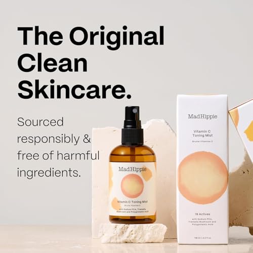 Mad Hippie Vitamin C Toning Mist – Hydrating Facial Spray, 4 Fl Oz