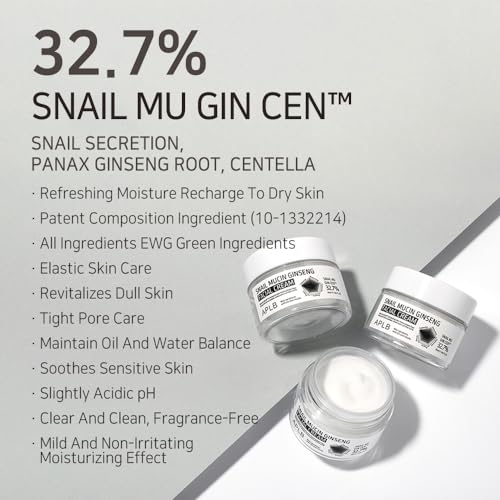 APLB Snail Mucin Ginseng Facial Cream - Anti-Aging & Hydrating