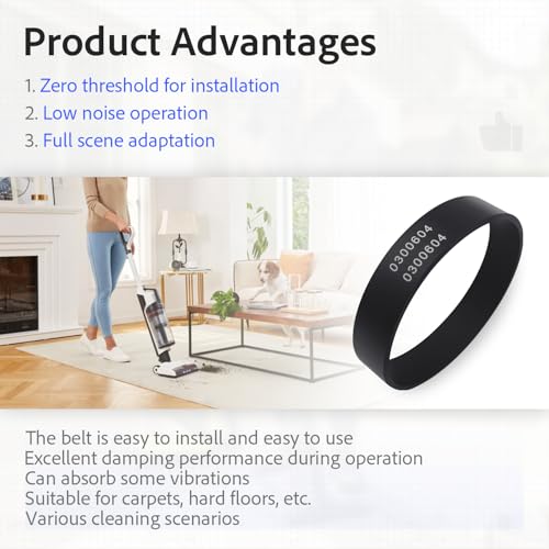Oreck XL Vacuum Cleaner Belts Replacement (10-Pack) - Part #0300604