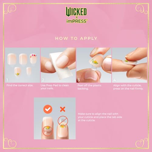 imPRESS Glinda-fied Press On Nails - Pink Short Squoval Set