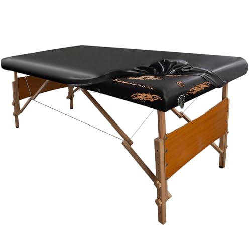 WUSOUPU Waterproof PU Leather Massage Table Cover - Elastic Fitted Protector