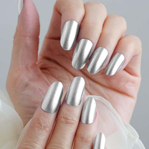 Gold & Silver Chrome Nail Powder Set - Metallic Mirror Effect