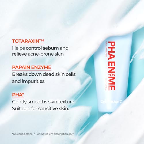 Cell Fusion C PHA Enzyme Pore Cleansing Foam, Acne-Prone Face Wash, 150ml