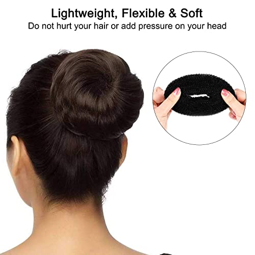 YaFex Hair Bun Maker Kit - 3 Sizes, Elastic Ties & Bobby Pins