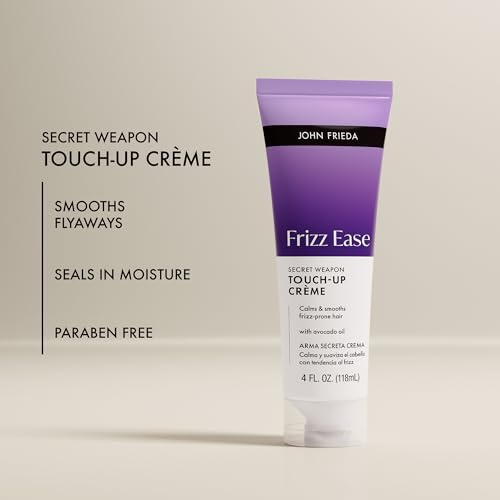 John Frieda Frizz Ease Secret Weapon Smoothing Hair Creme 8oz Pack of 2, Lightweight Hydrating Treatment