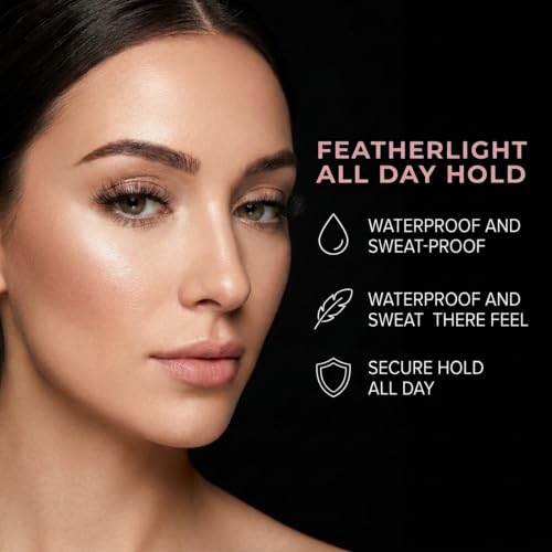 Luxillia Pre-Glu Self-Adhesive Lash Clusters Kit - 10 Sets, 7 Pairs, No Glue