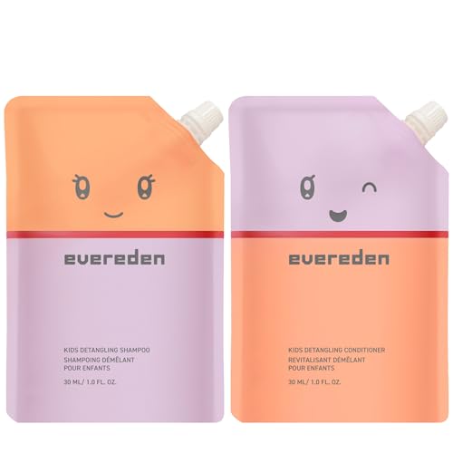 Evereden Kids Travel Size Shampoo & Conditioner Set - Pack of 2