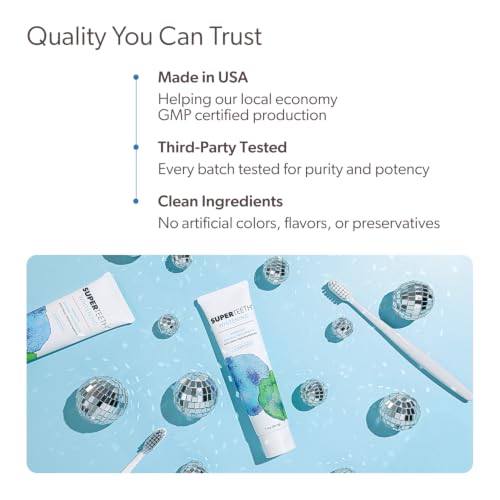 SuperTeeth Fluoride-Free Nano-Hydroxyapatite Toothpaste - Mint