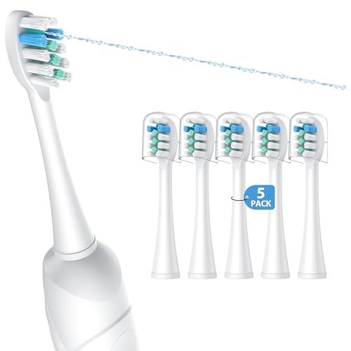 5-Pack Toothbrush Replacement Heads for WaterPik Sonic Fusion