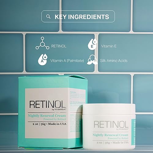 Robanda Retinol Nightly Renewal Cream - Anti-Aging Moisturizer