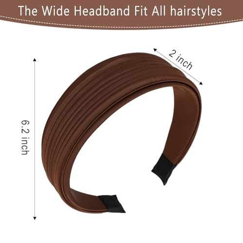 CURASA Wide Fabric Headbands for Women, Non-Slip Comfortable Hair Bands
