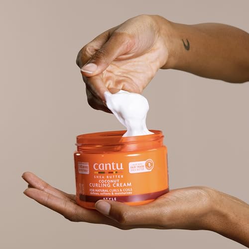 Cantu Coconut Curling Cream for Natural Hair - 12 oz (Pack of 2)