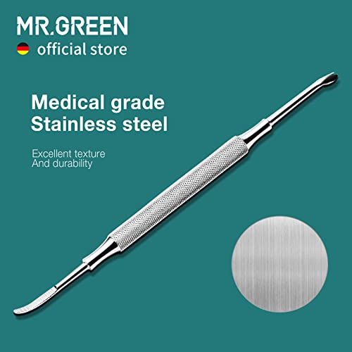MR.GREEN Double-Ended Cuticle Pusher & Nail Cleaner Tool