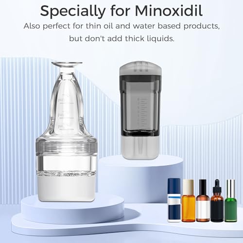 Minoxidil Scalp Applicator Comb Tool - 2 PCS Hair Serum Bottle Set