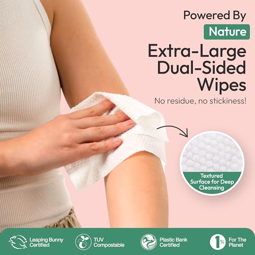 FOMIN Travel Deodorant Wipes Variety Pack - 50 Count, Biodegradable & Hypoallergenic