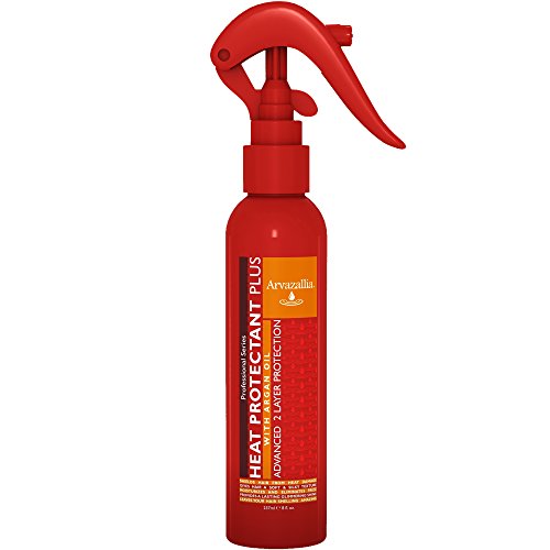 Arvazallia Heat Protectant Spray with Argan Oil - Frizz Control & Shine