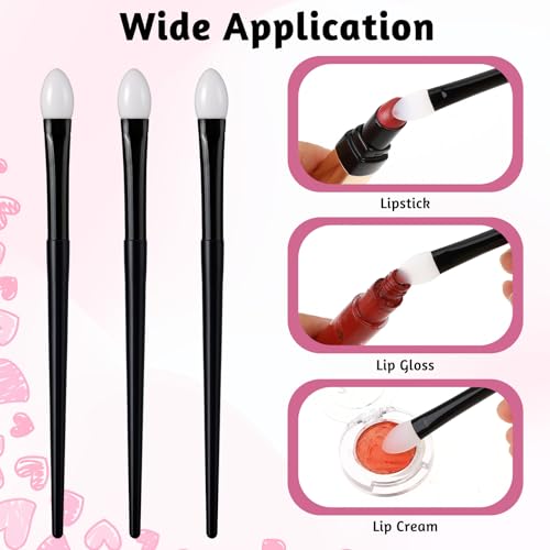 Molain 3-Pack Silicone Eyeshadow Brushes for Cream & Liquid Makeup