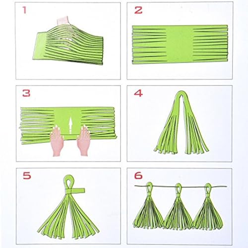 Red White and Blue Tassel Garland - 20 Tissue Tassels for Parties