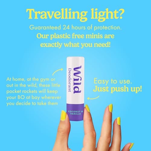 Wild Natural Aluminum-Free Deodorant Mini Set - 3-Pack Travel Size