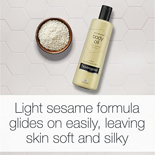 Neutrogena Body Oil Light Sesame Formula, 8.5 fl oz (Pack of 1)
