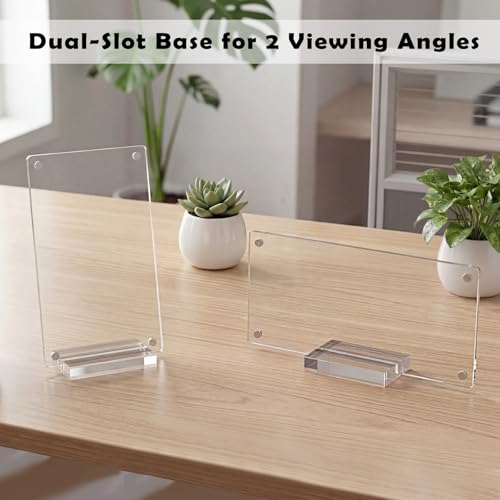 Clear Acrylic Ticket Stub Display Holder - 2.8x6.3 Inch Frame