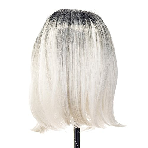 SWACC Short Ombre Bob Wig - Synthetic Heat-Friendly Hair for Cosplay