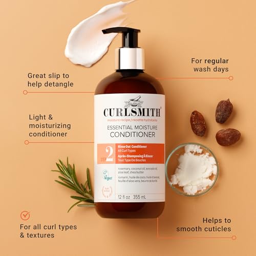 CURLSMITH Essential Moisture Conditioner for Curly Hair - Vegan & Hydrating