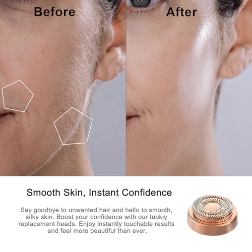 Replacement Heads for Flawless Facial Hair Remover, Replacement Blades for Finishing Touch Flawless Hair Removal Gen 2