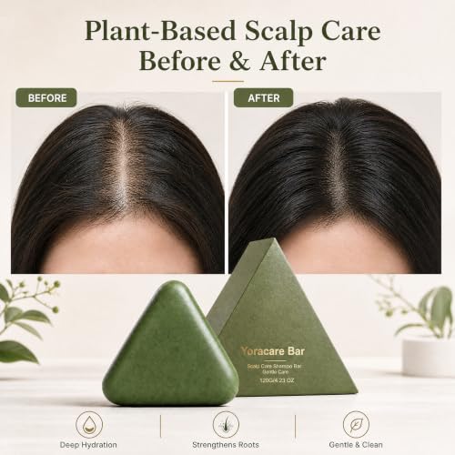 YoracareBar Korean Scalp Shampoo Bar for Oil Control and Hair Volume