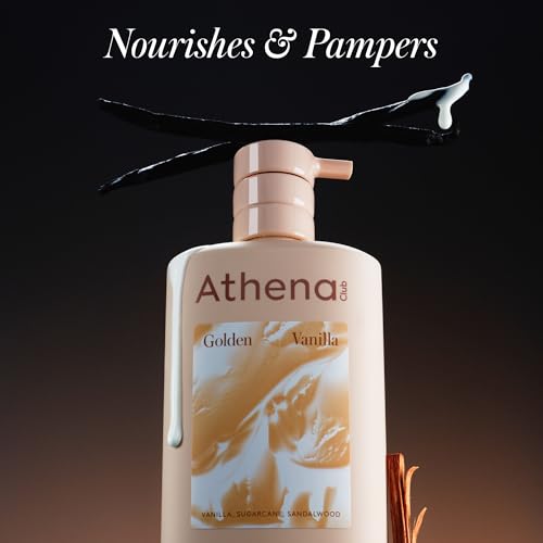 Athena Club Golden Vanilla Body Wash for Women, 18 Fl Oz - Hydrating & Sulfate Free