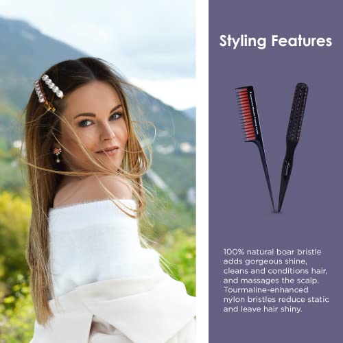 Spornette Little Wonder Teasing Brush and Triple Comb Set for Volume