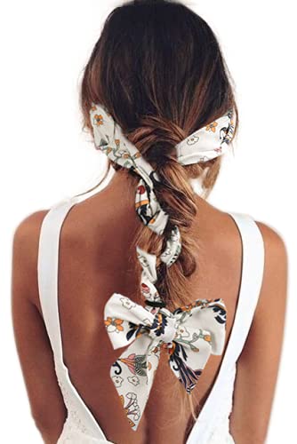 AWAYTR Chiffon Twist Headband - 3PCS in Navy, Red & White